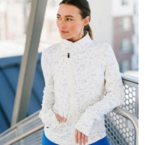 White ZYIA Form Zipper Jacket